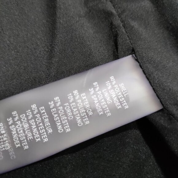 NWT Calvin Klein Womens Black Casual Velvet Blazer Size 24W - Picture 12 of 15